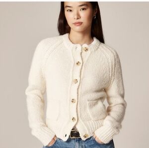 Nwt J Crew Raglan Cardigan Sweater Sz M